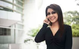 Woman on the phone