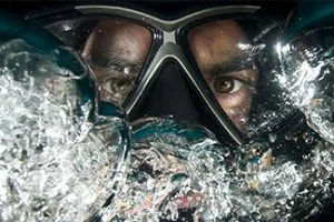 man wearing goggle mask specialty glasses